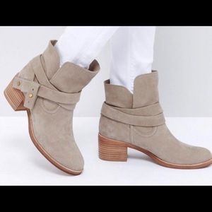 UGG Taupe Elora Ankle Boots Size 6